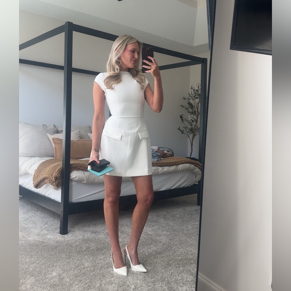 Odd-muse Cap Sleeve Mini Dress